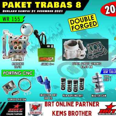 PAKET BRT WR155 TRABAS 8 BOREUP 206CC