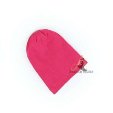 Topi Bayi Kupluk Polos Skater Gratis Bordir Nama Anak Bordir Pink
