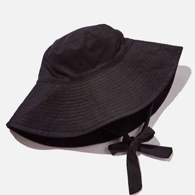 TOPI BUCKET WIDE BESAR TALI PANJANG / BUCKET SELEBGRAM Mustard