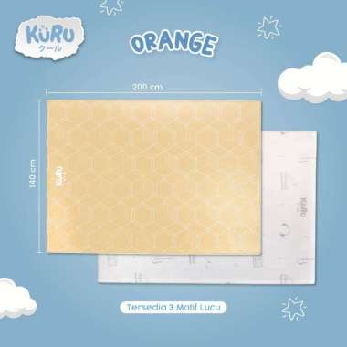 KURU Baby TPU Playmat | Karpet Bermain Anak ( ukuran 140x200 Play Mat) motif A