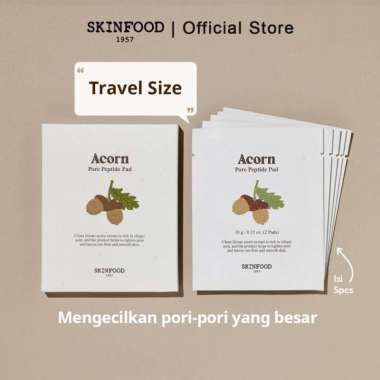 SKINFOOD Acorn Pore Peptide Series Toner Pad Trave