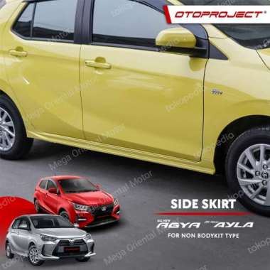 Side Skirt Body Kit Samping Black All New Agya / Ayla 2023 Otoproject