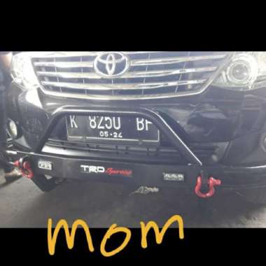 Tanduk Pengaman Bumper Depan TRD + DRL Hitam Grand Fortuner 2011-2015