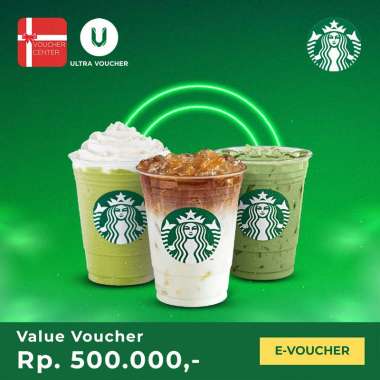 Voucher Digital Starbucks - MAP GV Rp. 500.000 - Voucher Value