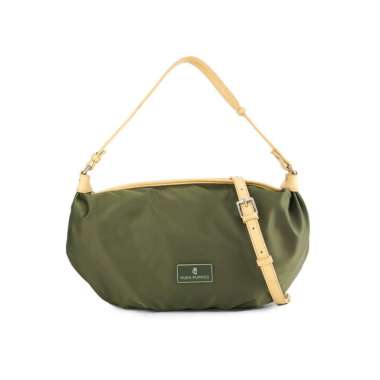 Hush Puppies Kati Hobo M Wanita Olive/Yellow