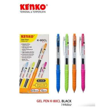 KENKO GEL PEN K-80CL - 1 LUSIN
