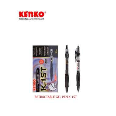 KENKO RETRACTABLE GEL PEN K-1 ST BLACK