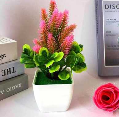 Bunga Artificial / Bunga Aesthetic / Bunga Hias Ruang Tamu / Bunga Artificial Dekorasi / Bunga Pink