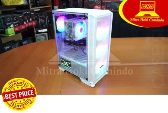 CASING PC GAMING MURAH / CASING KOMPUTER INFINITY NEBULA V4 WHITE PC CASE