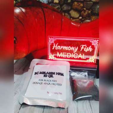 BC MELANIN HFM 10GR BUBUK Vitamin Pigmen Hitam Black Ikan Koi Koki