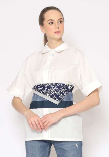 Belt Wanita - Bhatara Batik Obi Belt 5280A Navy