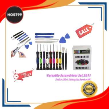 DH - OBENG SET BAUT KECIL VERSATILE SCREWDRIVER SET 2811 FATICK 16IN1 OBENG SET SERVICE HP 0561