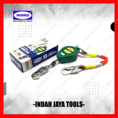 MORRIS Safety Fall Arrester 5 Meter - Sabuk Tali Penahan Jatuh Keselamatan Keamanan Pengait Belt