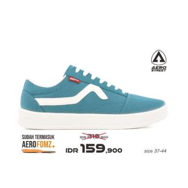 Aerostreet 37-44 Massive Low 2.0 Natural Biru Tua Pastel - Sepatu Sneakers Casual 41