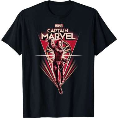 Kaos Baju Distro Marvel Captain Marvel Style Flight Graphic Pria & Wanita Bahan Cotton Combed 24'S T