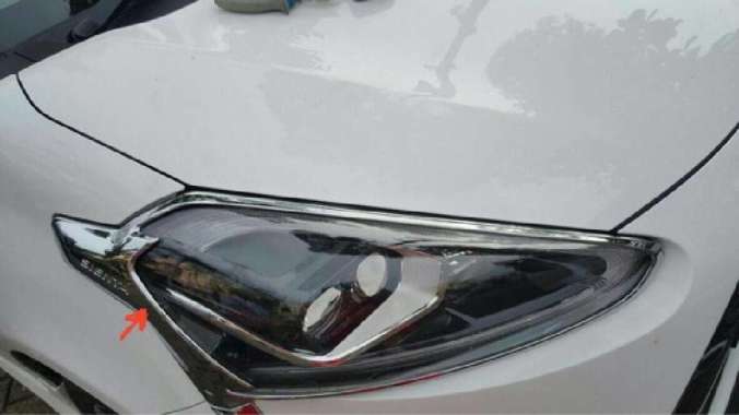 Garnish Lampu Depan / List Lampu Depan Chrome All New Sienta
