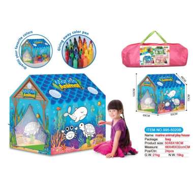Tenda Anak Perempuan | Tenda Princess Anak | Tenda Castle jumbo | Playhouse Anak | Tenda Istana Prin