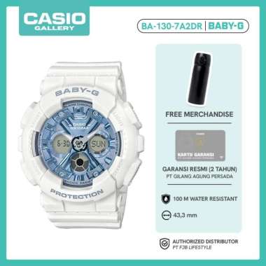 Casio Baby-G LED Original BA-130-7A2DR Jam Tangan Wanita Waterproof