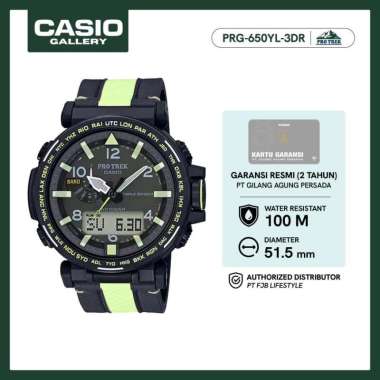 Pro trek Jam Tangan Pria PRG-650YL-3DR Original Analog Digital