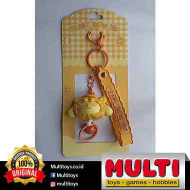 POMPOMPURIN FAMILY DOLL PULL RING KEYCHAIN 74855