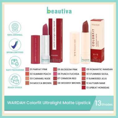 Wardah Colorfit Ultralight Matte Lipstick 10 Stunning Seoul