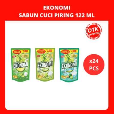 EKONOMI SABUN PENCUCI PIRING 122ML POUCH - 1 DUS siwak n limau