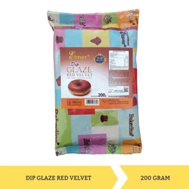 Elmer Dip Glaze Red Velvet 200g Selai Saus Topping Donat