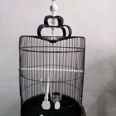 Sangkar burung murai jumbo diameter 42cm PAKAI STOPER TEBOK BATMAN tebok mahkota hitam