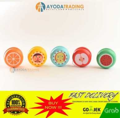 Mainan Tradisional Yoyo Kayu Kuning