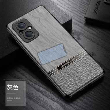 Luxury Leather Wood Grain Case Oppo Reno7 Z 5G Luxury Leather Case Reno 7Z 5G Case Abu