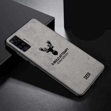 Case Deer Luxury Leather For Vivo X50 l X50 Pro Case Soft Case X50 X50 Pro Abu