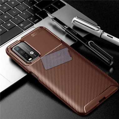 Case Xiaomi Redmi 9T Original Shockproof Case Soft Case Redmi 9T Cokelat