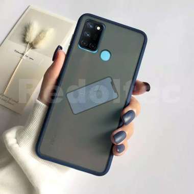 Case Realme 7i / C17 Ultra Hard Soft Case Aero Frosted Matte Original Biru