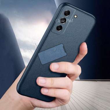 Premium Case Slim Matte Sandstone Case Samsung Galaxy S21 Fe 5G Soft Case S21 Fe Biru
