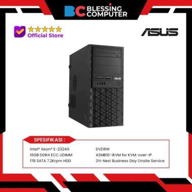 PC SERVER ASUS TS100 E11/PI4 16GB 1TB DVDRW Black