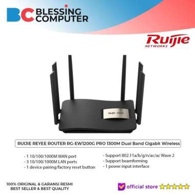 RUIJIE REYEE ROUTER RG-EW1200G PRO 1300M Dual Band Gigabit Wireless