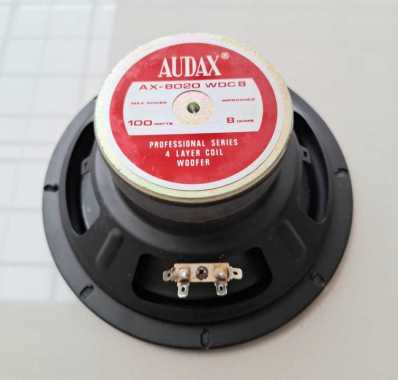 SPEAKER 8 INCH AUDAX WOOFER AUDAX 8020 100watt ORIGINAL ASLI