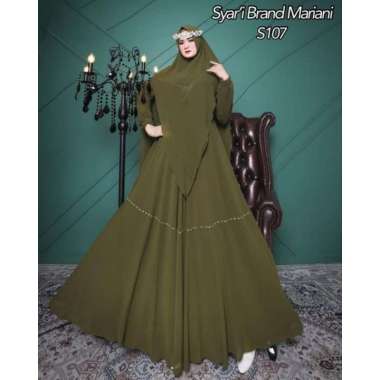 gaMIS SYARI BRAND MARIANI ORI CERUTY BABYDOLL ARMANY PREMIUM IMPOR GAMIS SYAR'I MEWAH GLAMOUR CANTIK