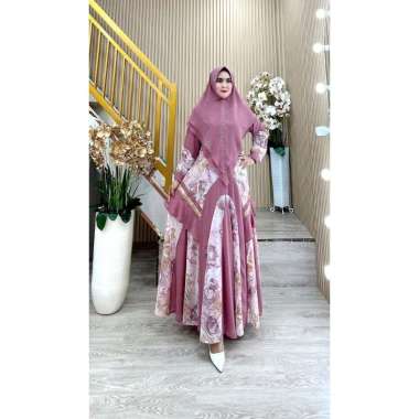 GAMIS SYARI SET HIJAB KHIMAR CERUTY PREMIUM BY ANDINI GROUP ORI JUMBO STANDAR SERAGAMAN FASHION MUSL