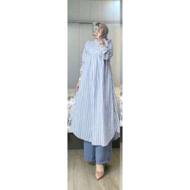 ONE SET MOTIF PREMIUM SETELAN LONG TUNIK CANTIK DAN MEWAH SETELAN KATUN HARUKA MIX CRINGKEL TERBARU