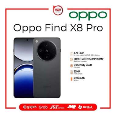 Hp Oppo Find X8 Pro Ram 16GB Internal 512GB Garansi Resmi Space Black
