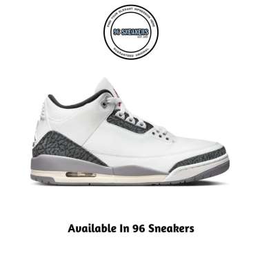 Sepatu Basket Pria Nike Air Jordan 3 Retro Summit White (CT8532-106) ORIGINAL 43