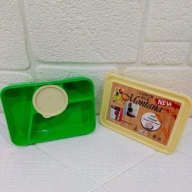 Kotak Makan Anti Tumpah 4 Sekat Lunch Box Anak Tepak Bekal Plastik Box Montana