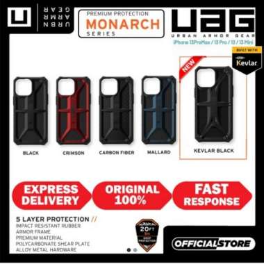 CASE 13 PRO MAX 13 PRO UAG MONARCH RUGGED SLIM SHOCKPROOF iPhone 13Mini Crimson