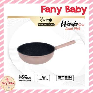 STEIN COOKWARE WONDERPAN WOK 20CM - 24CM 20CM CORAL PINK