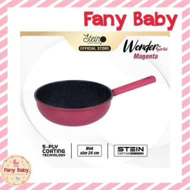 STEIN COOKWARE WONDERPAN WOK 20CM - 24CM 24CM MAGENTA