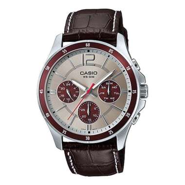 CASIO ORIGINAL - CASIO MTP-1374L-7A1VDF CASIO MTP 1374L 7A1 - JAM TANGAN PRIA JAM PRIA CT - KULIT CA