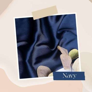 Cardenza Pashmina Qirani / Cradenza / Viral / Shimmer / Silk navy