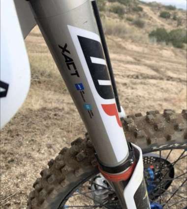 stiker WP xact 2020 USD KTM bahan tbal bening FORK PROTECTION STICKER