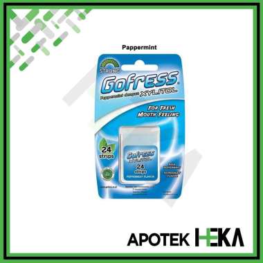 Gofress Go Fress Permen Strip isi 24 Strips - Permen Penyegar Nafas Peppermint